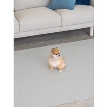 [러그140x180cm] 4장 디팡 소형견 중대형견 펫플레이 강아지매트 미끄럼방지 4mm, 뉴헤링본그레이 4장, 4mm 러그(소형견용)