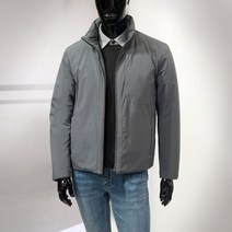 [지이크파렌하이트] 22FW 그레이 하이넥 오리털 숏패딩 점퍼 FFD6551 / 양말증정