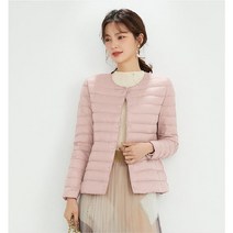 166/ 여성 오리털 경량패딩 가벼운 데일리 숏 점퍼