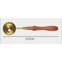 왁스타블렛 고체타블렛새로운 1pcs 패션 스테인레스 스틸 숟가락 나무 손잡이 길이 왁스, 스타일 14