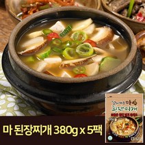 [시집가는농산] 마 된장찌개 380g x 5팩, 없음