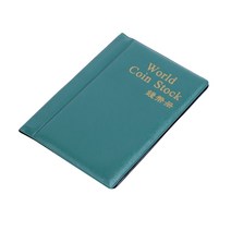 120 포켓 방수 동전 앨범 Interleaf 유형 기념 수집가 동전 수집 주최자 컬렉션 도서 보관, Green