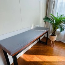 조브라운 코튼 면 벤치의자방석 긴의자방석 맞춤제작 가능, 그레이, 플랫형