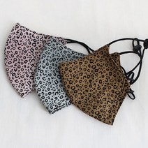 20수 면원단 8mm 레오파드 호피무늬 원단, 8mm레오파드브라운