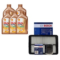 아반떼AD 스포츠 1.6 가솔린 쉘 힐릭스 울트라 0W40(5L)/SP 보쉬 필터 엔진오일세트 1182-2655