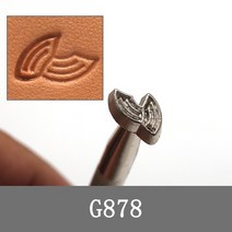 레이져각인기 각인기계 레이저마킹기 가죽 스탬핑 키트 금속 펀치 도구 스탬프 왁스 공예 1 개, 12 1Pcs G878