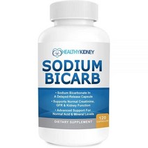 중탄산 나트륨 650mg 캡슐 정상적인 신장 기능 및 신장 건강 보조제 지원을 위한 지연 방출 중탄산 나트륨 신장 지원 산성 완화 알칼리 120 알약