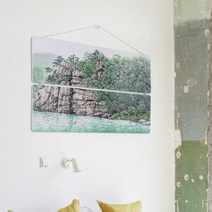 nl660-멀티아크릴액자_자연의절경산수화(2단대형), 타입2.계곡