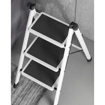 미니 사다리 두꺼운 계단식 스텝스툴 이동식 2단 3단, (2단 사다리) 블랙