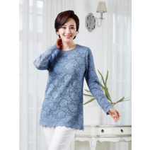 마담엘레강스 마담엘레강스 로맨틱 스칼렙 레이스 블라우스 K191BL04