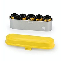 KODAK 레트로 스틸 필름 케이스 35mm 5롤용, Yellow