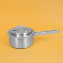 쿠쉐프 통5중 인덕션용 스텐 편수 냄비 16cm 인덕션 전용 IH 스탠, 편수16cm(스프/라면용)