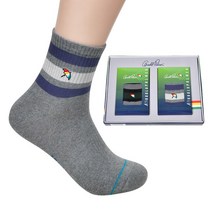[포장 발송 서비스] 명절 추석 설 회사 단체 선물용 SW 국내생산 남성용 캐쥬얼 단목 양말 2족 선물 세트