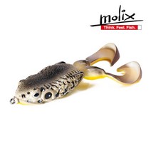 몰릭스 개구리 루어 낚시 슈퍼나토 프로그 배스 가물치 미끼 플로팅 탑워터, 239 Black Mamba