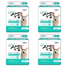 작품 강아지 대용량 배변패드 100매 x 4개