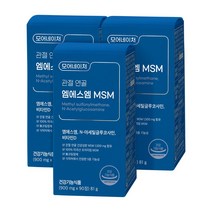 모어네이처 MSM 글루코사민 관절 연골 영양제 엠에스엠 식이유황 90정, 3개, 81g