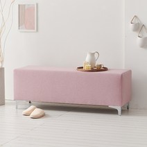 나무뜰 코젯 책장형/수납형 인테리어 벤치 소파, 코젯 1200 모던 패브릭 벤치 소파 SRS022C, 핑크