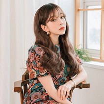 가발매니아 플레인펌 5피스 45cm 인모믹스피스 (형상기억인모) 붙임머리 헤어피스, 초코브라운
