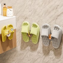 홈바내쓰 욕실 실내화 걸이 정리대 슬리퍼거치대 욕실화 꽂이, 그레이, 1개