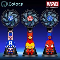 마블 피규어 핸디팬 휴대용 선풍기, ic0-FSD, 아이언맨