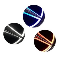 벤츠 9.5cm ABS LED 라이트 전면 그릴 배지 트렁크 엠블럼 메르세데스 벤츠 S350 C 클래스, 01 Red Light_01 9.5cm, 01 Red Light_01 9.5cm