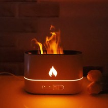 HK.SELL 불멍 타이머 인테리어 무드등 가습기, 화이트