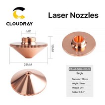 Cloudray-레이저 노즐 싱글 더블 레이어 직경 28mm 구경 0.8-6.0mm Precitec WSX Raytools 파이버 레이저 커팅 헤드 용 버드와이, 02 H11 Double Chrome, 06 1.8mm