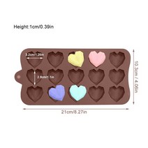 9 캐비티 와플 실리콘 몰드 초콜릿 에폭시 몰드 diy 퐁당 캔디 바 몰드 케이크 장식 도구 푸딩 무스 만들기 가제트, 13
