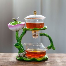 내열 유리 티팟 자동 차 세트 레이지 마그네틱 주입기 가정 및 사무실용, 03 C-1 set