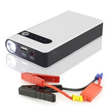 보조베터리 80000mAh 12V 휴대용 자동차 점프 스타터 비상 배터리 부스터 다기능 차량 장착 범용, 하얀색