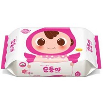 순둥이 베이직 유아물티슈 리필형, 80매, 40팩