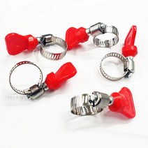 5개 나비 대형 손잡이 지름2cm 철밴드 호스 밴드 타이 호스밴드, AG990 나비 손잡이 호스밴드 지름2cm 대형 5개