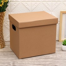 조립식 크라프트 수납 종이박스 리빙상자 이사 트렁크, 기본