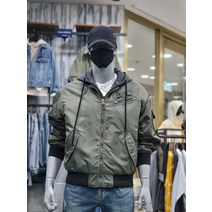 [BUCKAROO] 남성 MA-1 후드탈부착 오버핏 항공점퍼(20221320)(1353199)