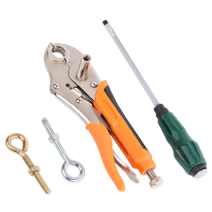 바닥 낭방 파이프 지열 플라이어 펜치 분해 해체 공구, 커피오렌지바닥난방철거플라이어(패키지4)