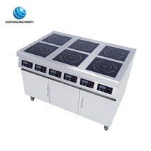 식당 조리대용 산업용 인덕션 쿠커 주방 장비 도매 가격 6 버너 3500W, 한개옵션0