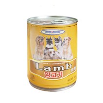 간식 양고기 순살코기 캔 400g 화이트테리어 시베리안허스키 균형잡힌 비숑 치아약한 진돗개 소화잘되는