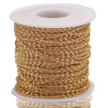 자전거체인 스프라켓 가이드 로드 골드 스테인레스 스틸 트위스트 체인 쥬얼리 벌크 2M2mm 너비 목걸이 팔찌 DIY 만들기, Gold