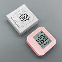 기상관측기 풍속계 장비 디지털 온도기 습도기 날씨 가정용 LCD 디지털 온도계 습도계 1 개 실내 전자, 한개옵션1, 03 Pink