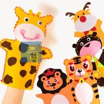 펠트 손인형 유아 미술놀이 초딩 유아 만들기 키트 초등학생 만들기 세트, 루돌프 UDOFB020A