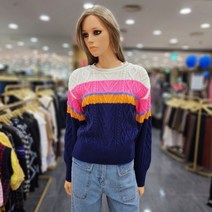 [에고이스트] [W몰 ] 배색 포인트 브루종 니트 EM4KL963