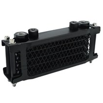 오토바이에어백 에어백슈트 보호대 오토바이 오일 라디에이터 냉각 세트 125cc 50140cc 용 모토 쿨러 범용 먼지 자전거 원숭이 ATV 크로스 엔진, Black