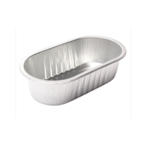 KJ-00600 500개 타원형 일회용 알루미늄 직화 포장 배달 캠핑 티라미수 용기, 1. 몸체