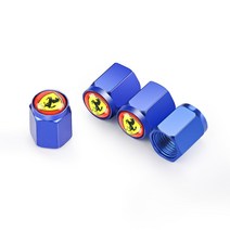 페라리 488 피규어 페라리 엠블럼자동차 스타일링 자동차 엠블럼 금속 캡 케이스 페라리 캘리포니아 GTC4 L, 04 파란