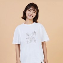 키밍 풍속화 민화 서민 양반 그래픽 캐쥬얼 반팔티
