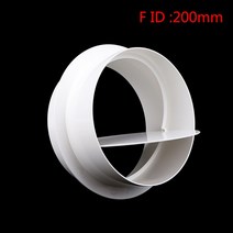 PVC 배기 팬 체크 밸브 80-200mm 욕실 주방용 원형 파이프 외풍 차단기 백드로프트 댐퍼 그릴 시스템, 06 F