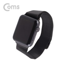 OK부품 케이블 젠더 IF238 스마트워치 아이워치 손목밴드 자석 Black 42mm Smartwatch