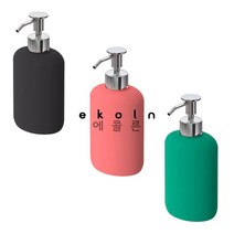 이케아 에콜른 물비누통 욕실용품 디스펜서, 1개, 블랙