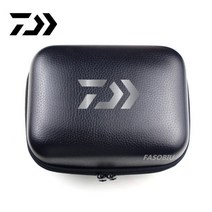낚시 가방 민물 바다 루어 원투 new daiwa 스피닝 릴 케이스 커버 가죽 릴 충격 방지 방수 도구 보관 케이스, 엠 블랙 05