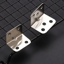다용도 스텐 직각 L자 엘자 코너철 DIY 장식장 가구 조립 선반 선반대 받침 자재 연결 이음 고정 보강 만들기 제작 앵글 부속 철물 브라켓 브래킷 힌지 경첩 꺽쇠 꺽쇄 이음쇠 6홀, B